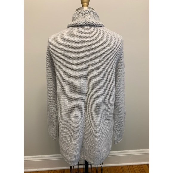 Gap Chunky Shawl Collar Cardigan Sweater Grey - Picture 4 of 10